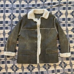 John Varvatos Vintage Shearling Coat. Brown Men Size USA 40 EU 50 $4298